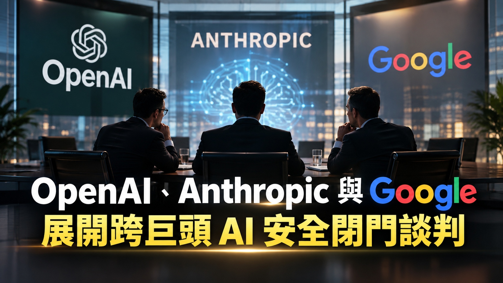 OpenAI、Anthropic 與 Google 展開跨巨頭 AI 安全閉門談判